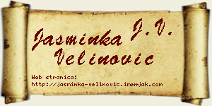 Jasminka Velinović vizit kartica
